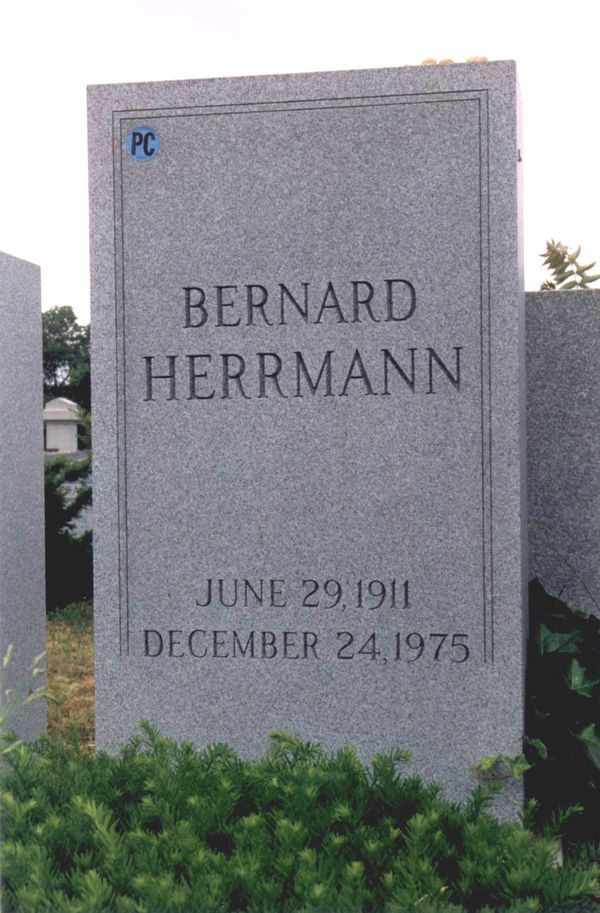 Bernard Herrmann's headstone