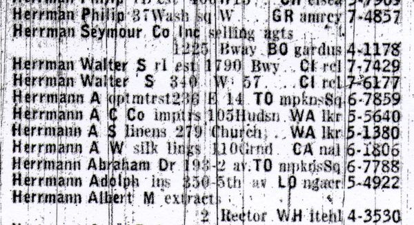 Manhattan telephone directory, circa 1925